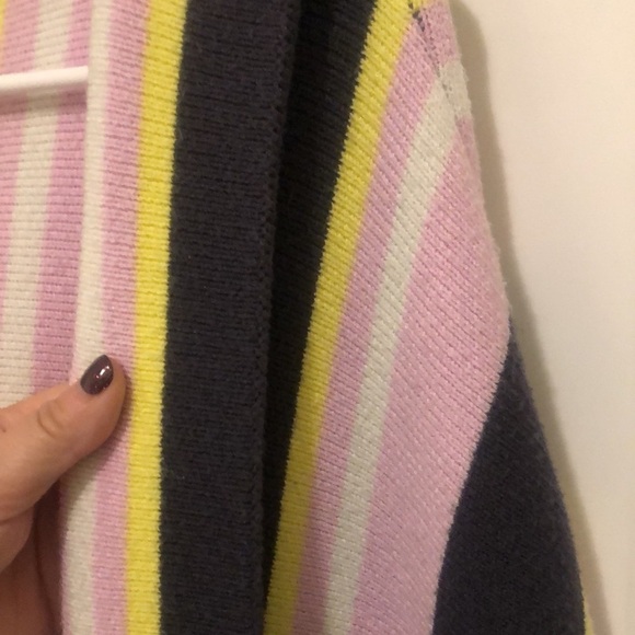 Free People Stripe Knit Poncho Womens ONE SIZE - Picture 11 of 11